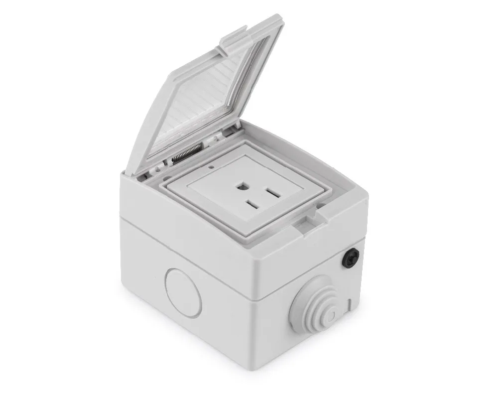 US smart socket Wifi умная настенная розетка US UK Plug IP55 Водонепроницаемый Открытый пыленепроницаемый Ewelink приложение дистанционное управление IFTTT электрическая розетка - Тип: US smart socket