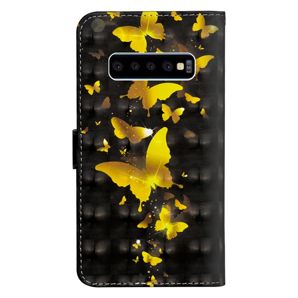 Милый 3D панда чехол для телефона Etui samsung S10 плюс S8 S9 Plus кожаный Обложка Galaxy A2 Core A20E