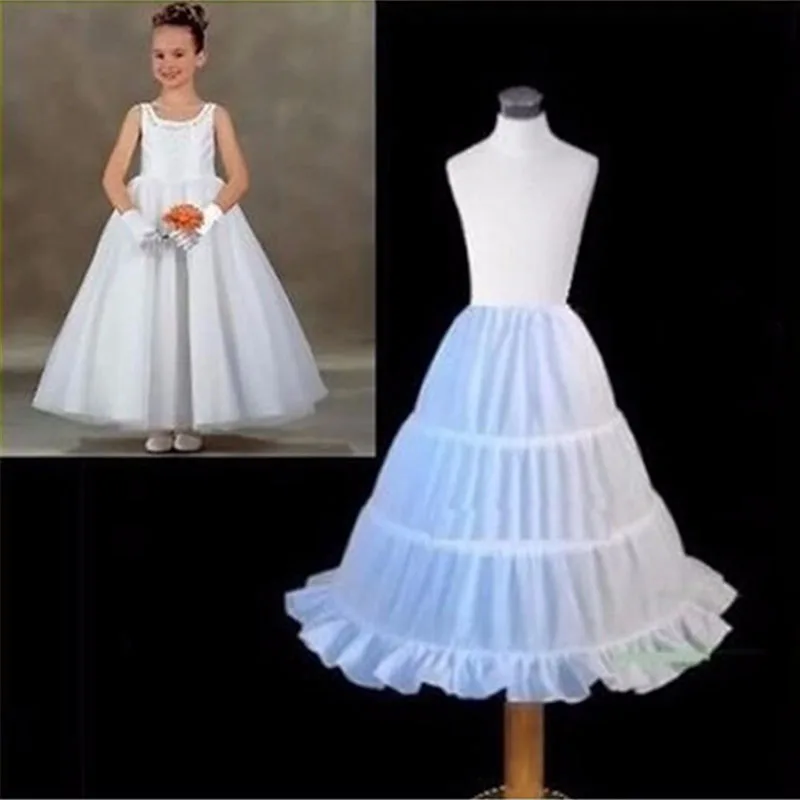 New Formal Children Petticoats for Flower Girl Dress Hoopless Short Crinoline Little Girls Kids Underskirt 45 cm Length | Свадьбы и