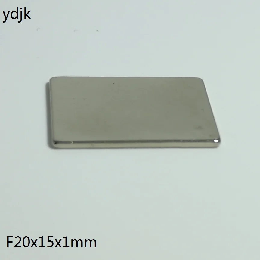50 шт./лот неодимовый магнит 20*15*1 N38 прямоугольные магниты f 20x15x1 супермощные мм