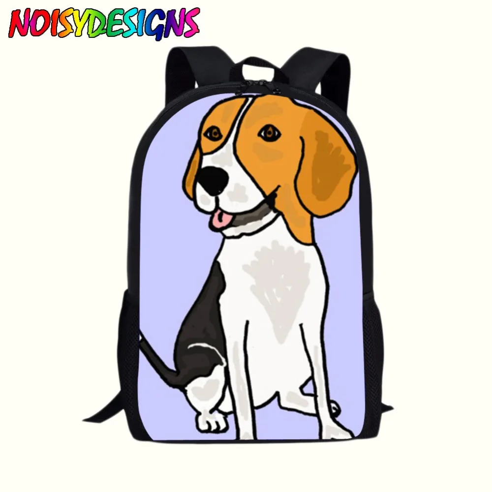 Рюкзак для мальчиков и девочек с рисунком собаки из мультфильма Beagle Большой