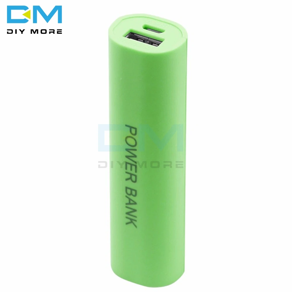 Зеленый 1x18650 USB мобильный Банк питания зарядное устройство чехол DIY коробка для сотового телефона для 18650 батарей конфетного цвета DC 5V - Цвет: Зеленый