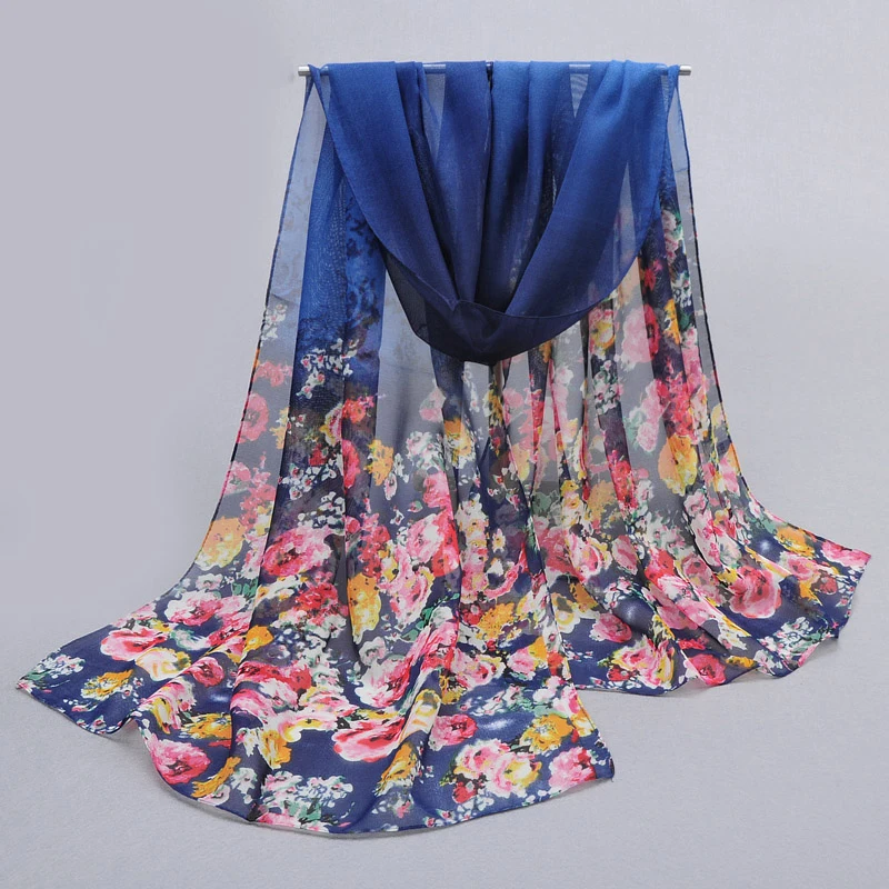 2019 шифоновый шарф женский шелковый весна осень хит продаж шелковая женская