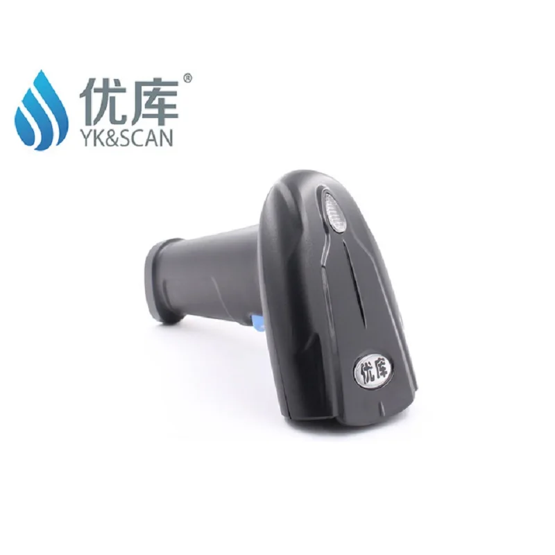 Ручной сканер штрих-кода 2D / QR 1D с USB-интерфейсом, быстрый скорость сканирования, низкая цена YK-MK20 чёрный ручной.