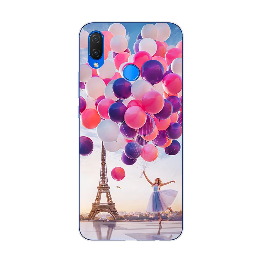 Чехол для Huawei Nova 3i мягкий силиконовый чехол 6 3 дюйма милые чехлы из ТПУ с принтом