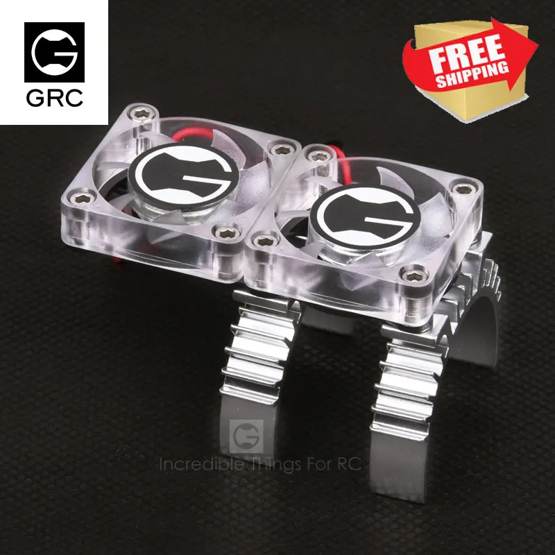 

RC car trx 4 Motor heat-sensing radiator cooling fan 2S 3S double transparent heat-dissipating trax 82056-4 option parts