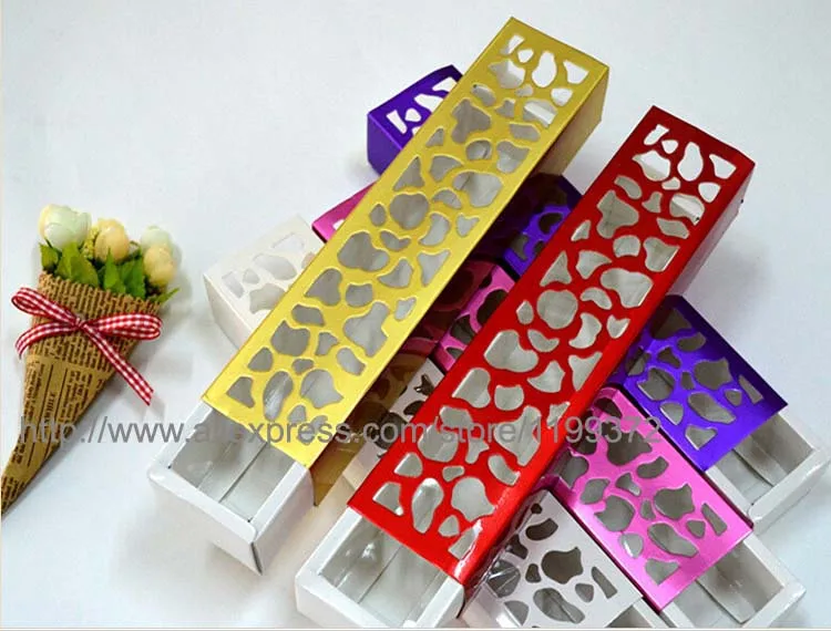 Бесплатная доставка 100 шт. Свадебный роскошный полый контейнер для