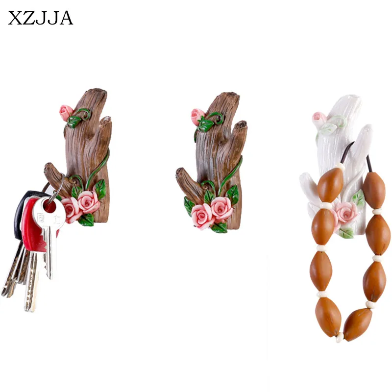 XZJJA креативный декор в виде ветки дерева настенный крючок для хранения ювелирных изделий ключей органайзер для полотенец подвесной держатель