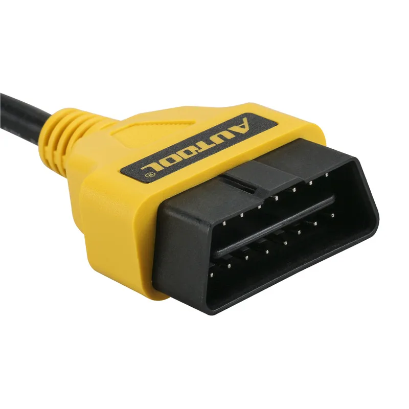AUTOOL 30 см OBD2 16Pin штекер к гнезду Удлинительный кабель разъем OBDII OBD 2