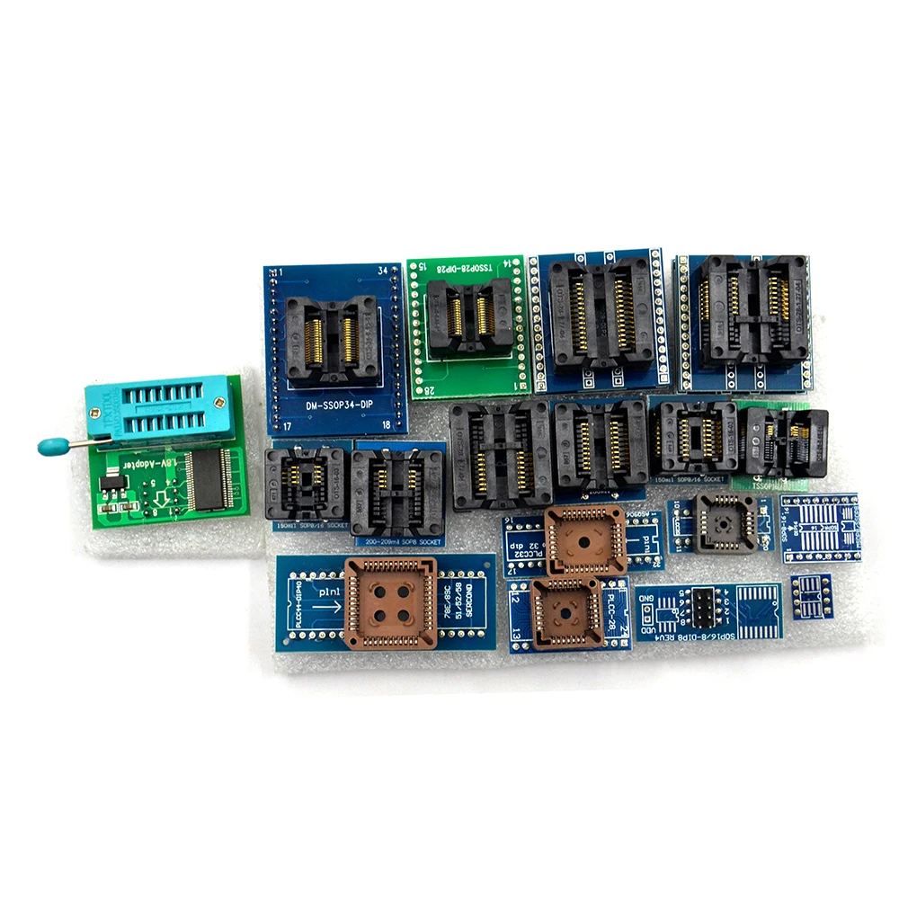 Оригинальный Новый V8.51 TL866II Plus Универсальный программатор Minipro + 28 адаптеров