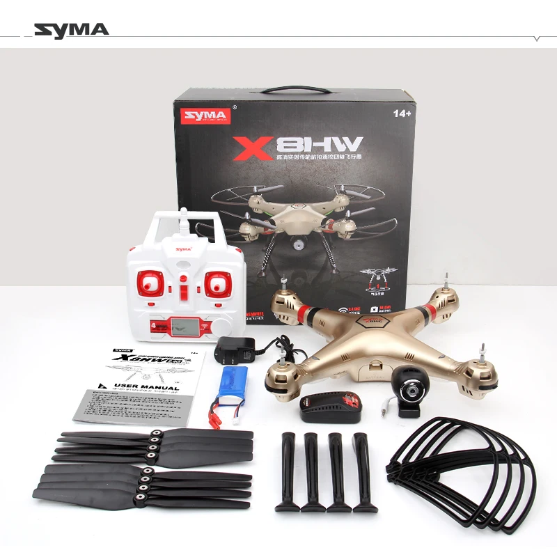 Квадрокоптер SYMA X8HW 6 осей 4 канала HD камера|syma radio controlled product|camera bag shoulder padsyma s032 |