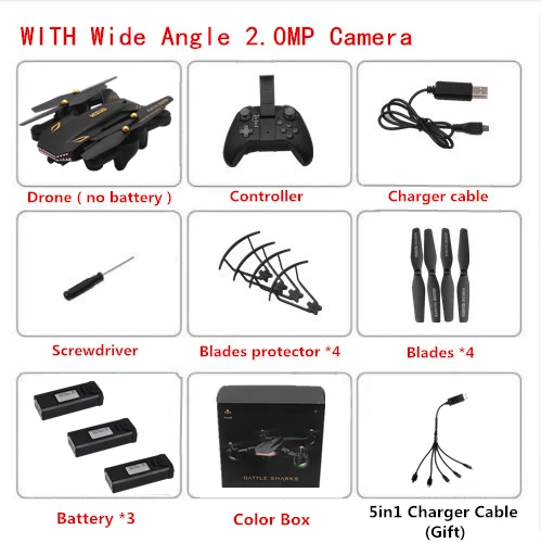 2MP W-A 3B Color Box VISUO XS809S складной селфи Дрон с камерой FPV Дроны с камерой HD XS809HW Модернизированный Дрон RC Квадрокоптер Вертолет VS E58 - Цвет: 2MP W-A 3B Color Box