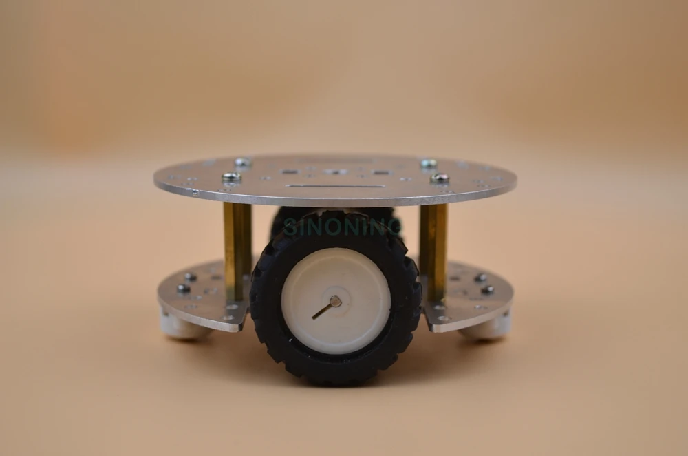 Мини 2WD двухслойный металлический алюминиевый сплав умный робот автомобильный