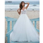 Платье Свадебное ТРАПЕЦИЕВИДНОЕ с кружевной аппликацией и шлейфом