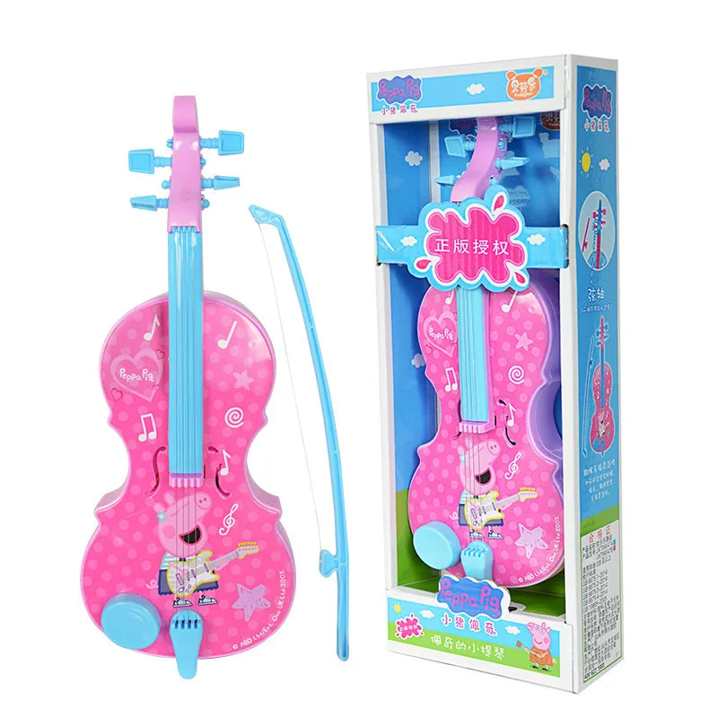 Детские игрушечные скрипки Peppa Pig электрическая имитация воспроизведение музыки