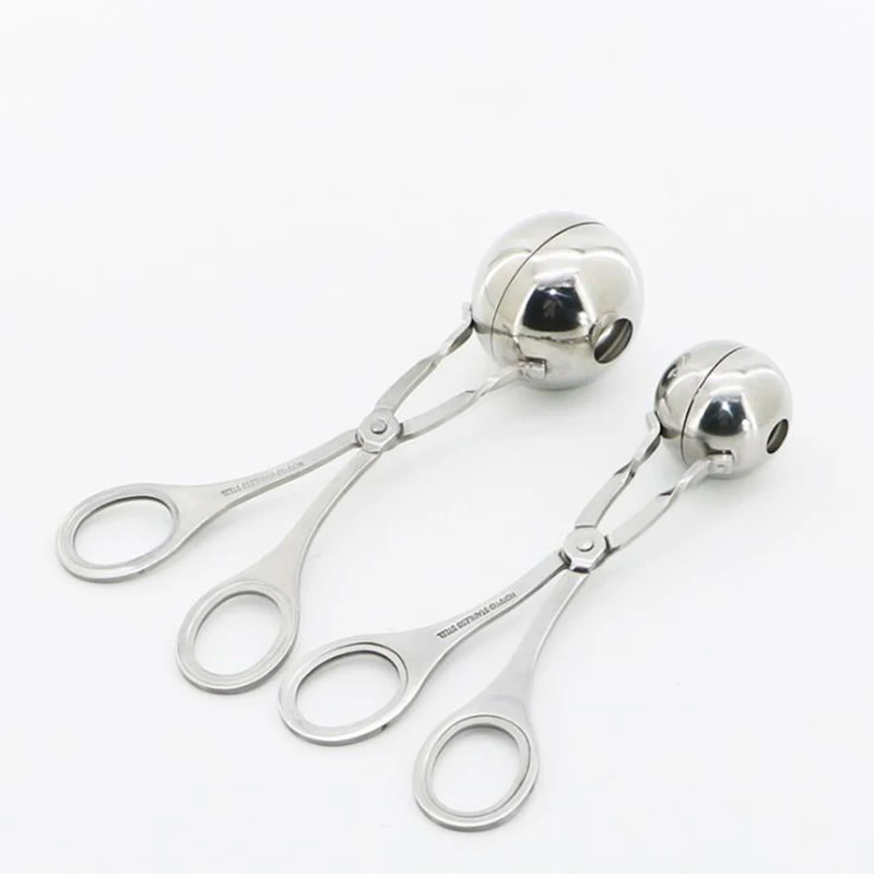 Convenient Meatball Maker Stainless Steel Stuffed Clip DIY Fish Meat Rice Ball |