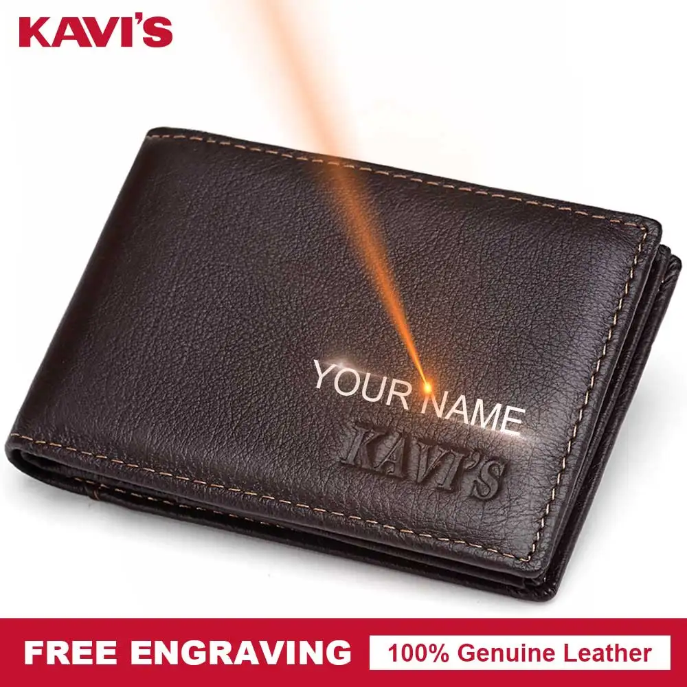 Кошелек KAVIS из натуральной воловьей кожи держатель для кредитных карт 14 слотов