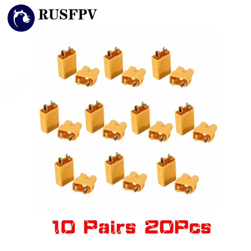 10 пар 20 шт. XT60 XT30 Amass XT30U Мужские Женские пулевые Разъемы Разъем для RC Quadcopter FPV Racing Drone Lipo батарея