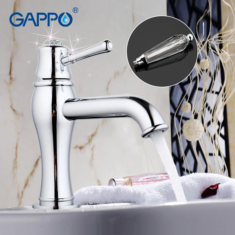 Гаппо Смесители Для Душа Кристалл воды смеситель латунь ванной для мойки