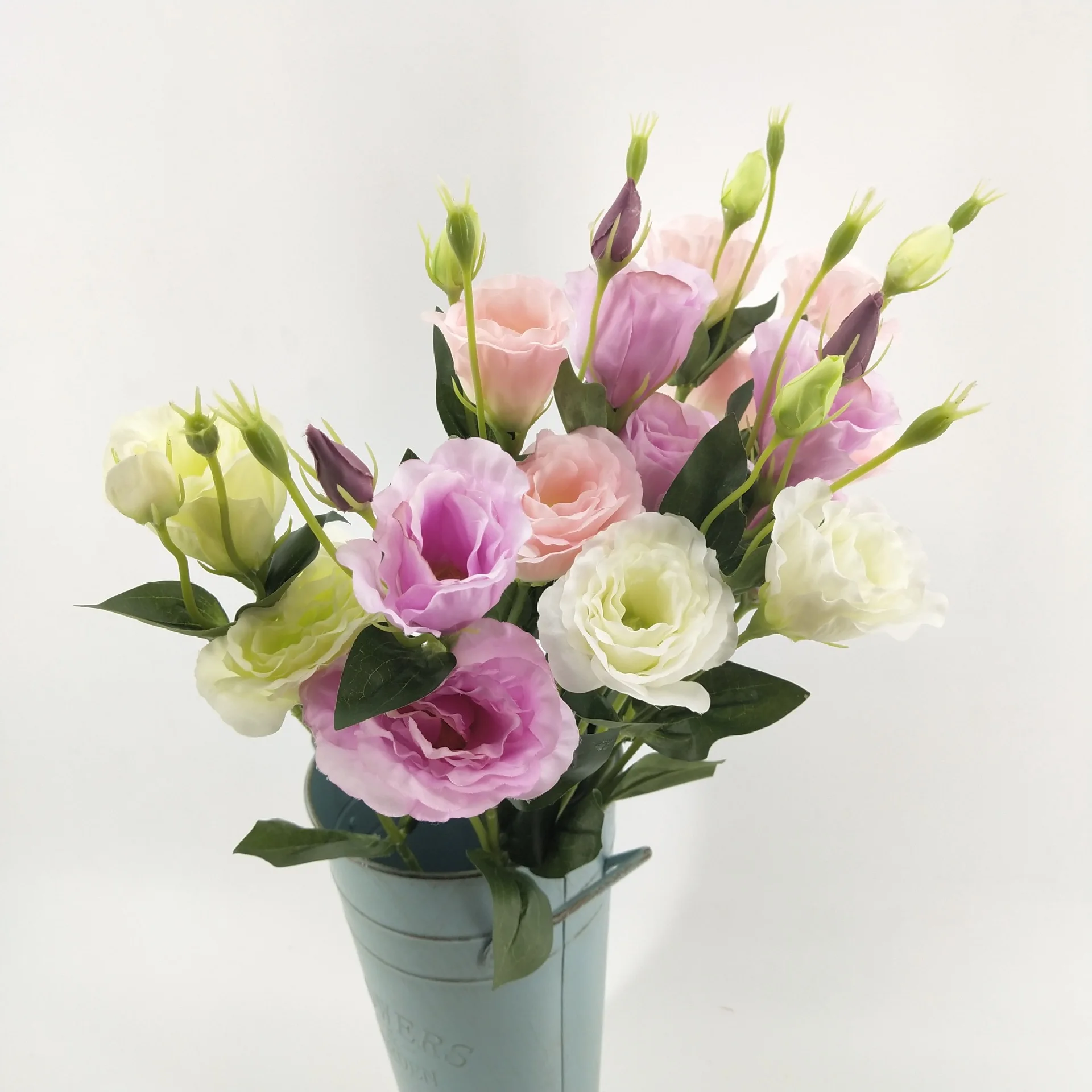 

3 Stems Handmade Artificial Flowers Bouquet Silk Flower Scrapbooking Home Party Spring Wedding Decoration Mariage Fake Flower