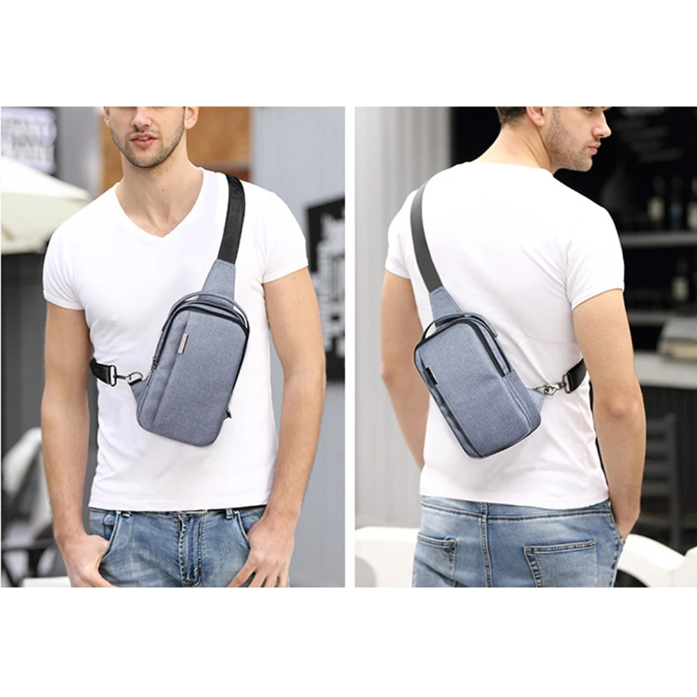 Для мужчин s Повседневное груди пакет Холст Crossbody сумки для плеча способа
