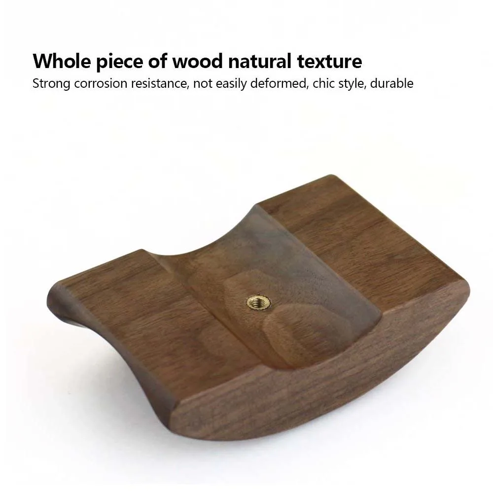 Черный орех дерево и алюминий Подставка для наушников природа Орех игровая