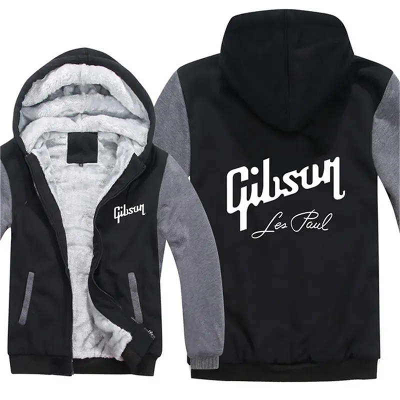 Зимние толстовки с капюшоном на молнии Gibson куртка пуловер Мужское пальто