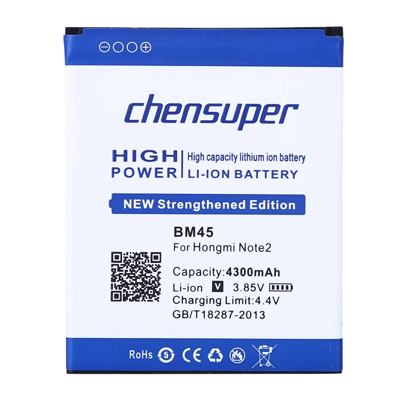 Новая батарея chensuper BM45 для Xiaomi Redmi Note 2 4300mAh Note2 Prime Red Rice Note2|battery for xiaomi|bm45 batterybattery |