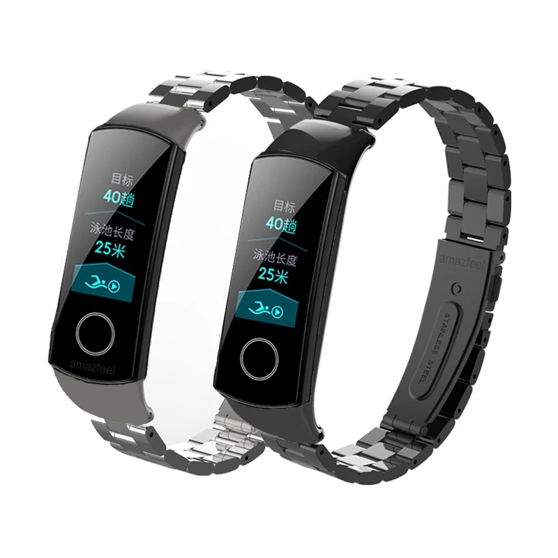 Металлический ремешок для Huawei Honor Band 4 браслет из нержавеющей стали умный Браслет