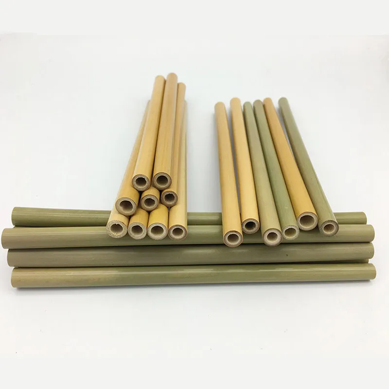 100 sets of bamboo stalk set reusable environmentally friendly handmade natural stalks and cleaning brushe |