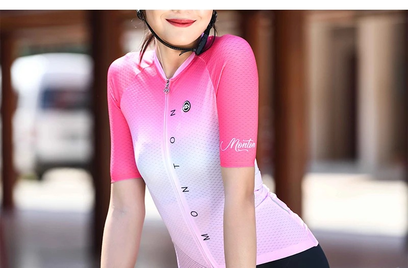 Monton Женские Pro Велоспорт Джерси летняя одежда для велосипедных гонок Ropa Ciclismo