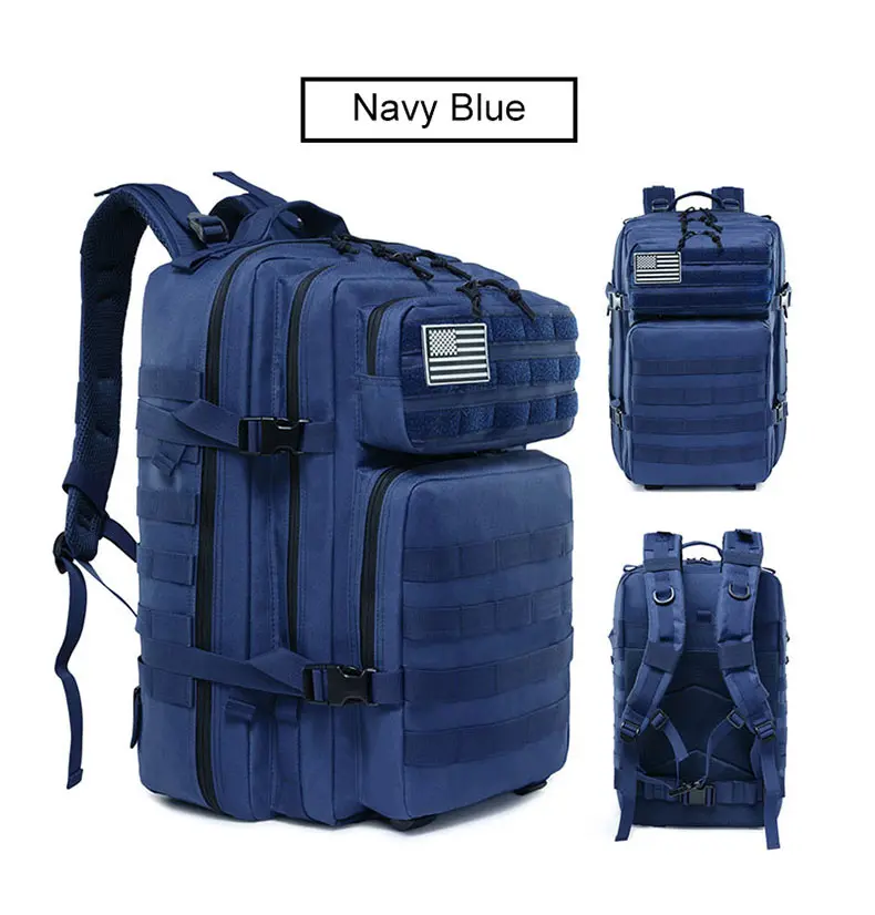 50L Military Tactical Backpack Molle Army Assault Bag Hiking Camping Hunting Backpack Outdoor Waterproof Big Bag Travel Rucksack