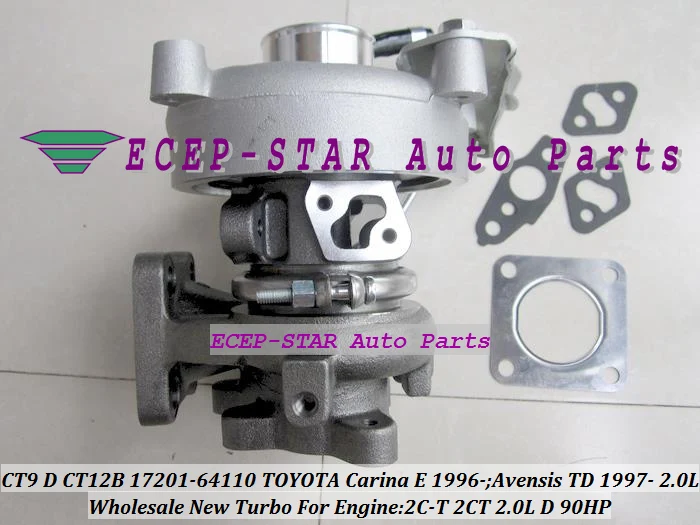 Турбокомпрессор CT12B CT9 17201 64110 1720164110 для TOYOTA Carina E 96 Avensis TD 97 2C T 2CT 2.0L D бесплатная