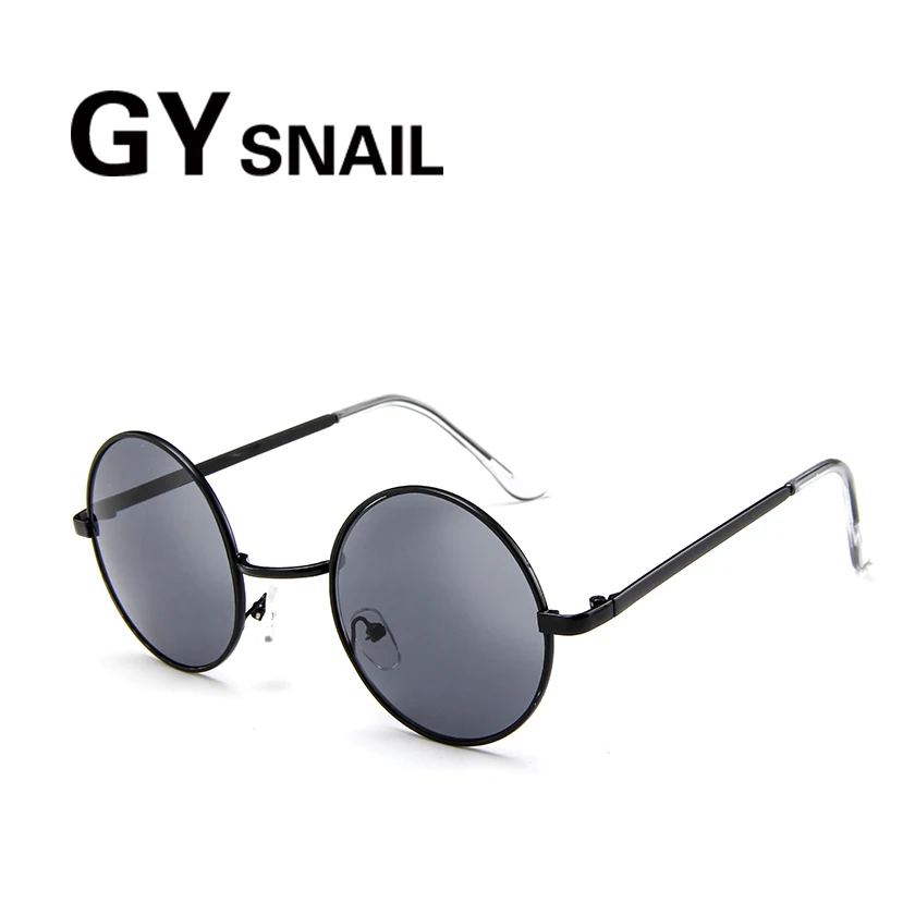 GYsnail 2018 круглые металлические солнцезащитные очки мужские стимпанк Мужские