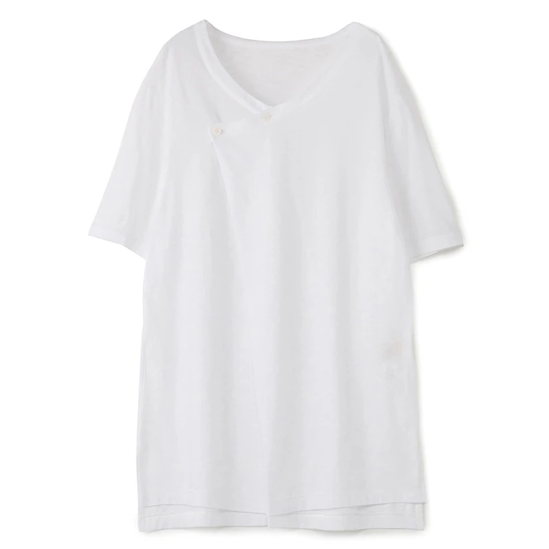 

S-6XL!!2019 new fashionable men's T-shirt with loose white stitching