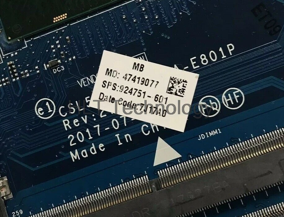 Материнская плата для ноутбука HP Pavilion 15-BS 924751-601 924751-001 аккумулятор большой