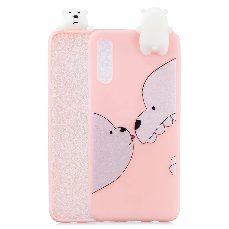 3D Cute cartoon doll silicone case for Samsung galaxy A50 SM-A505 cases soft tpu back cover fundas hoesje coque etui kryt tok | Мобильные