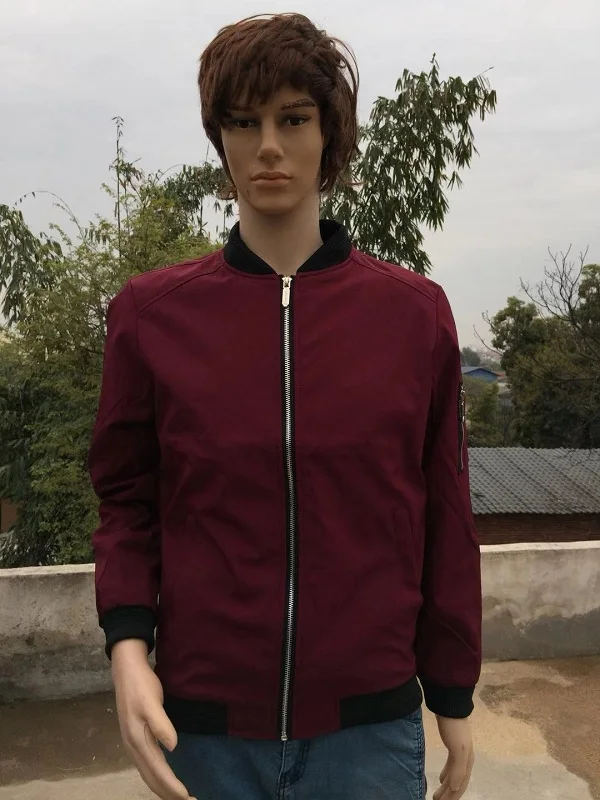 

Oeversized 5XL 6XL Mens Coats and Jackets Fashion Casual Spring Autumn Rib Sleeve Solid Zipper Big Size Men Bomber Jacket