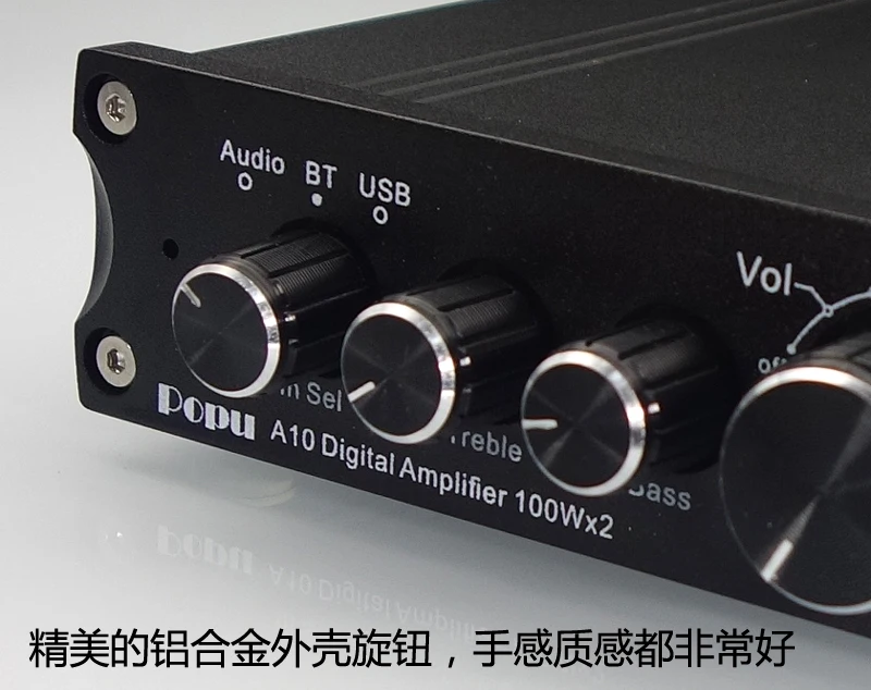 2021 Новый POPU A10 HiFi 2 0 Dual TPA3116 цифровой аудио усилитель мощности 100 Вт * USB PCM2706 Bluetooth 5