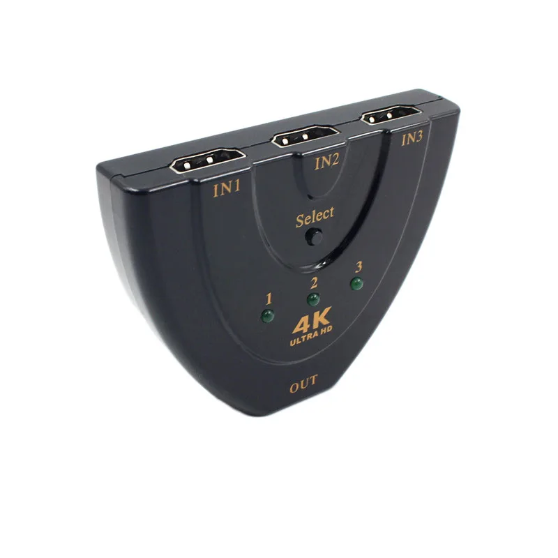 Hot Sale 4K*2K 3D 3 Port 1.4b Switcher HDMI Splitter 1080P Out Port Hub for DVD HDTV Xbox PS3 PS4 Video Surveillance Parts