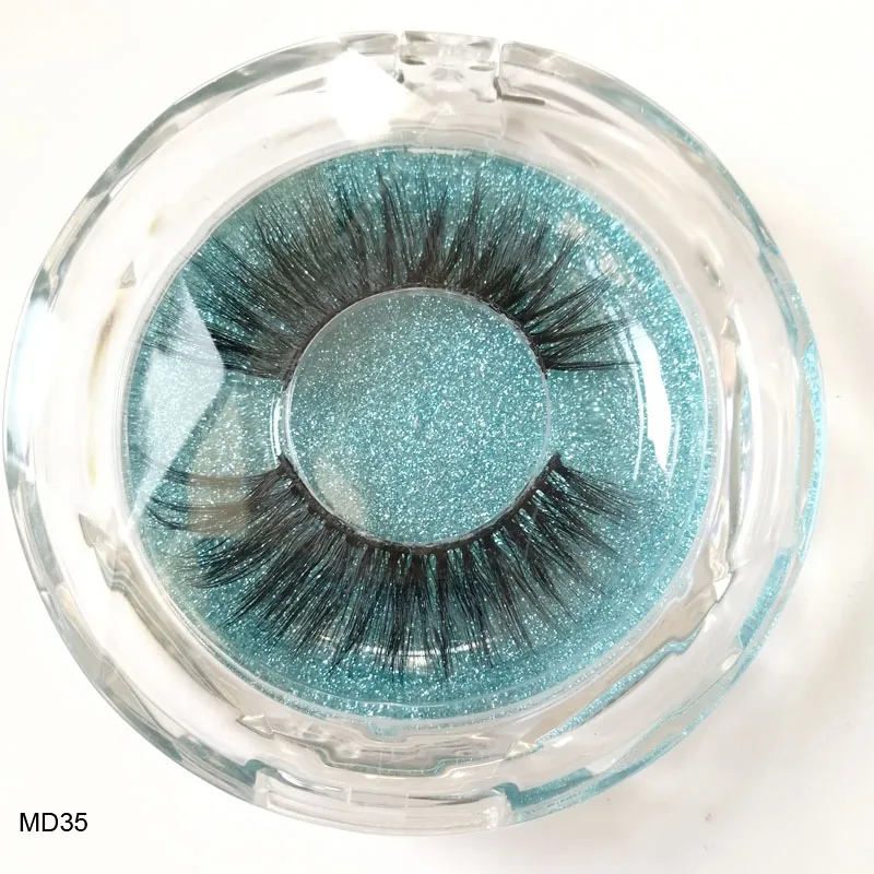 3d корейские ресницы Алмазная коробка 3D Привлекательные крылатые толстые длинные