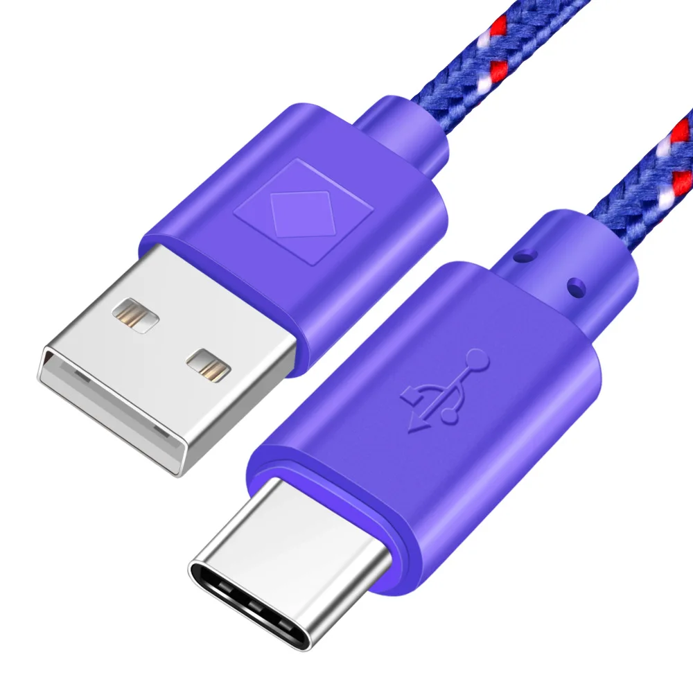 Олаф нейлоновый плетеный кабель Micro USB C type-C для синхронизации данных USB кабель зарядного устройства для samsung Huawei Xiaomi HTC кабели быстрой зарядки шнуры