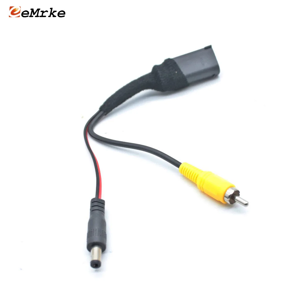

EEMRKE Car Reversing Camera Adapter Connector Wire for Chery Arrizo 3 5 / 7 for Chery A4 Original Screen Video Input RCA Cable