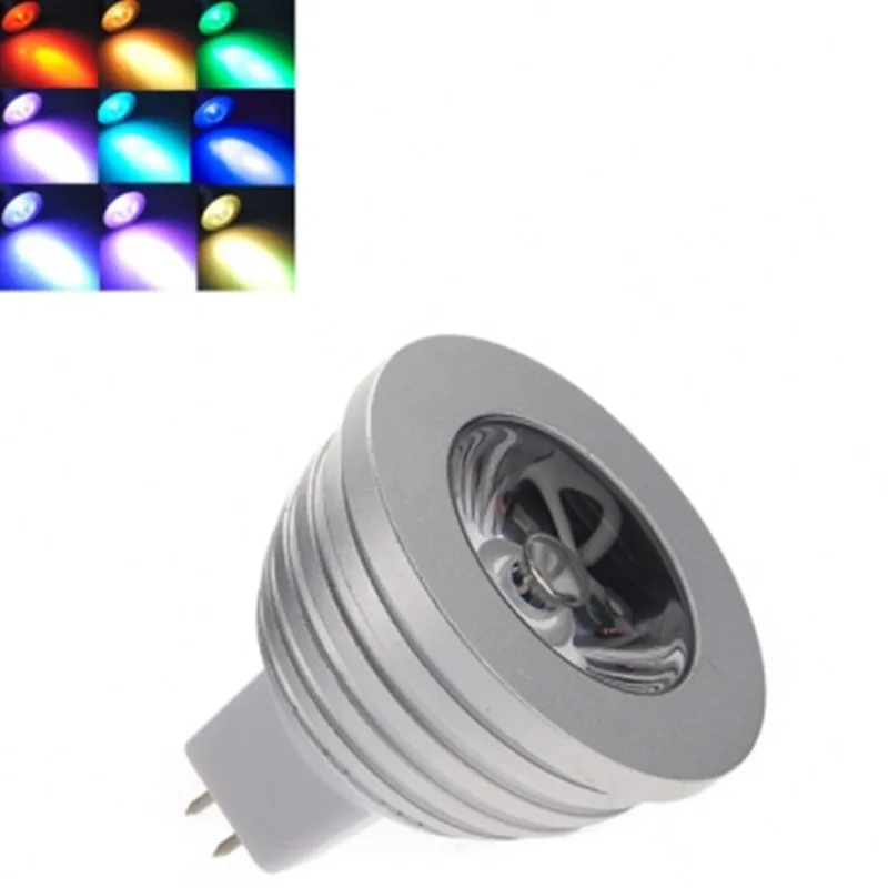 Фабрика RGB светодиодный лампы 3W GU10 E27 E14 MR16 GU5.3 16 Цвет изменения лампа прожектор 85-265V с ИК-пульт дистанционного управления светодиодный спот DHL