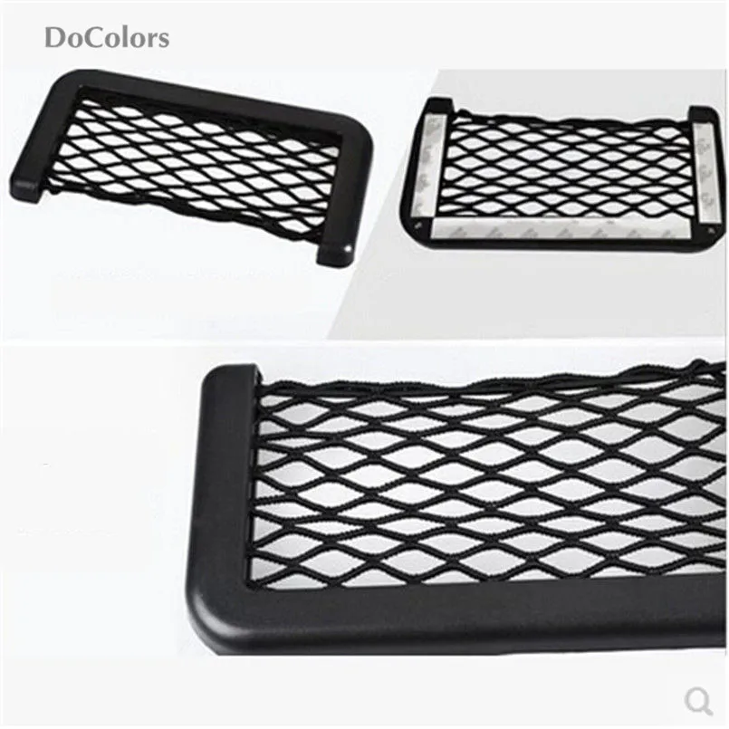 

DoColors Car Storage Organizer Net Bag Case For Hyundai i30 Mistra Tucson Santa Fe Veloster Rohens coupe AZERA Avante