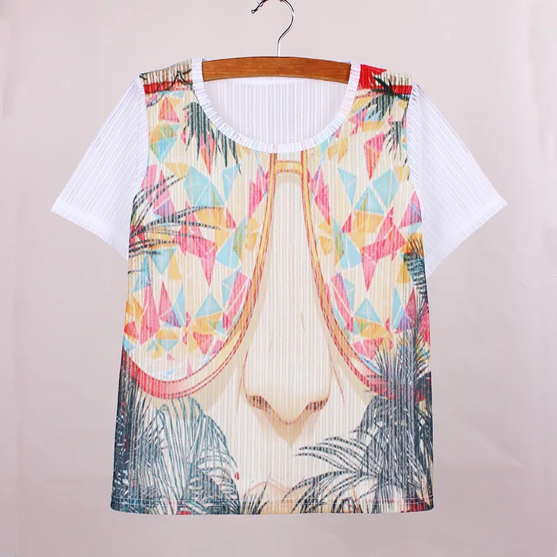 Футболка женская из дышащей ткани с коротким рукавом и принтом персонажа|top