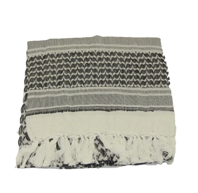 White Охотничий Тактический Keffiyeh Shemagh шарф в арабском стиле, шаль для шеи, накидка для головы, для охоты, тактический, для пеших прогулок, для страйкбола, аксессуары для стрельбы - Цвет: White