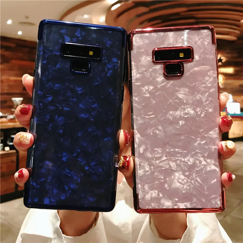 Мрамор чехол на мобильный телефон для samsung Note 9 8 S10 S10E S9 S8 плюс S7 S6 край Bling ТПУ M10 M20