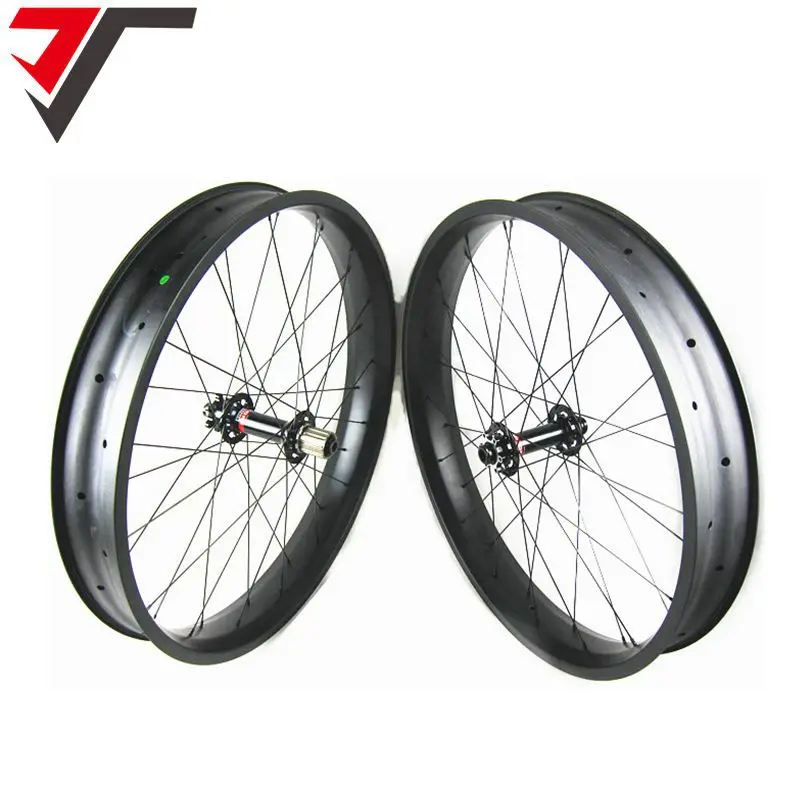 ТРИПС 26 fatbike карбоновая колесная 80 мм карбоновые колеса для fatbike 26er колеса для fat шин бескамерные, совместимые с концентратором novatec