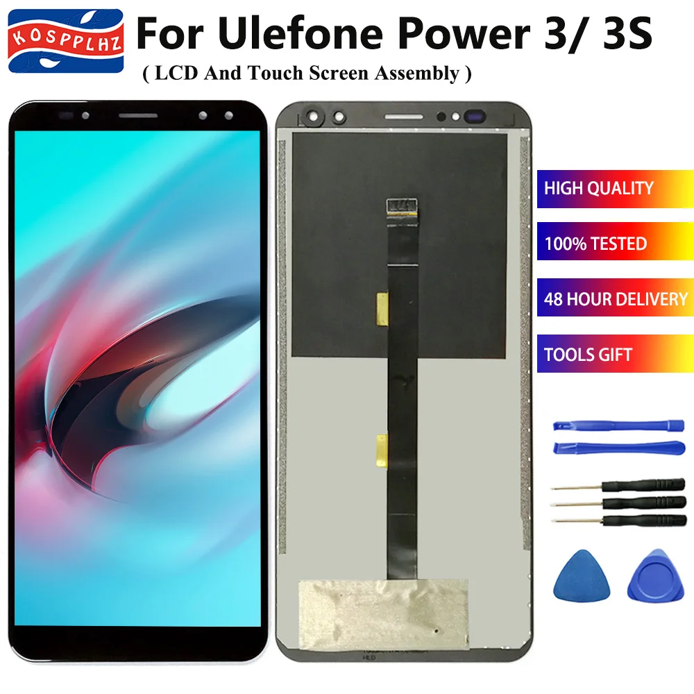 Высококачественный ЖК дисплей для Ulefone Power 3 6 0 дюйма кодирующий преобразователь